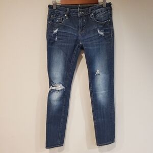 Vigoss Distressed Chelsea Skinny Jeans Size 27 by 30